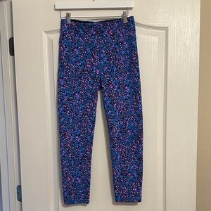 Lilly Pulitzer Blue and Purple Leopard Print Leggings